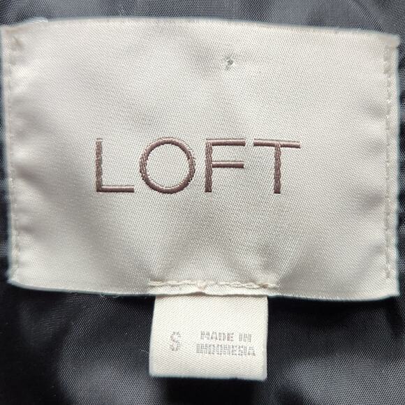 LOFT leopard print puffer vest size S - Picture 6 of 10
